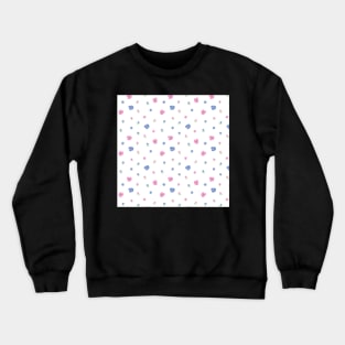 DITSY BLUE AND PINK MEADOW FLORALS Crewneck Sweatshirt